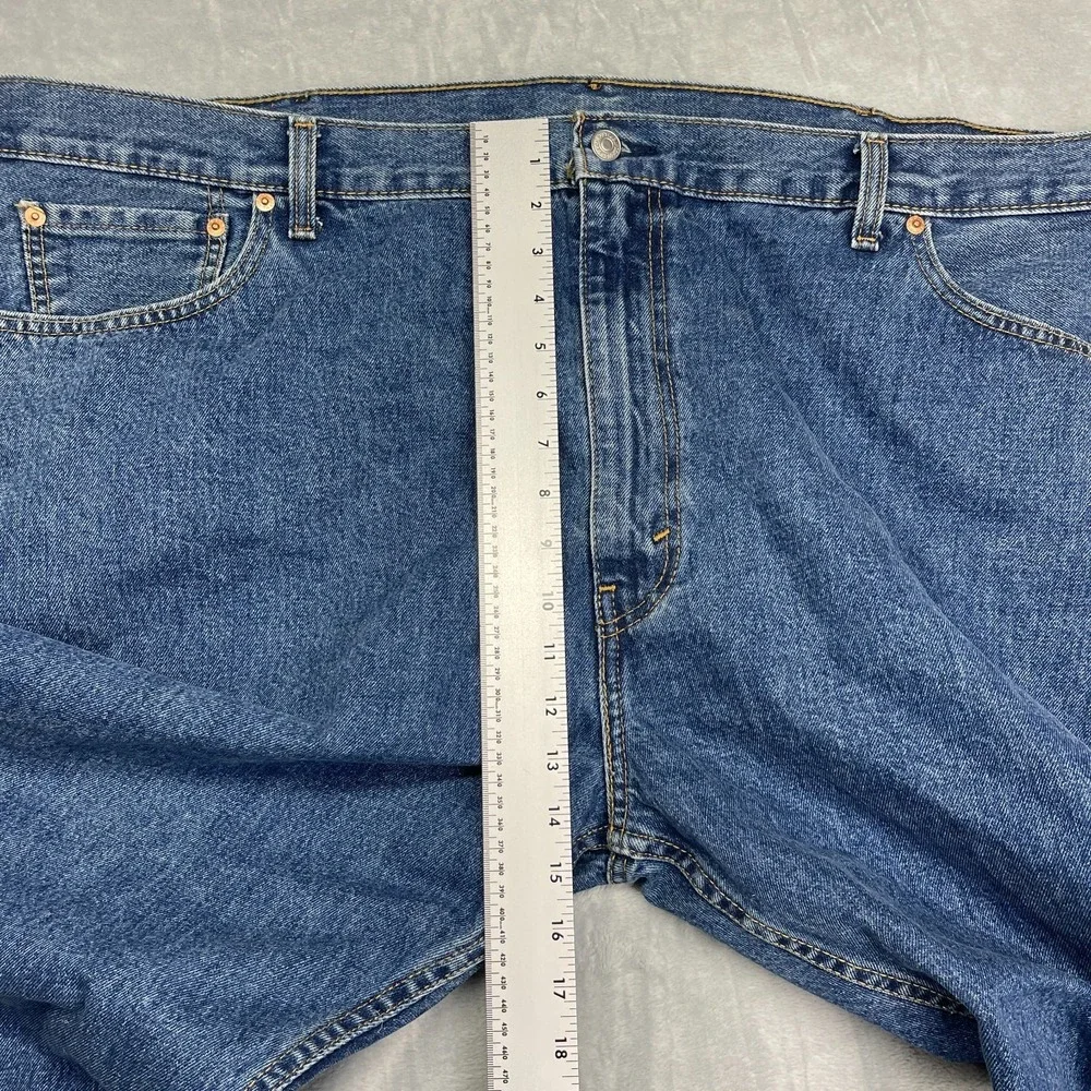 Levi's 505 Jeans Mens 50x30‎ (50x28) Blue Denim Regular Fit 5-Pocket 04505-4891